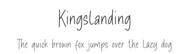 Kingslanding by Timur Type — Script Handwritten Font — thumbnail 1