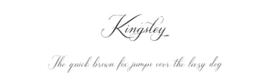 Kingsley by Heinzel Std — Script Handwritten Font — thumbnail 1