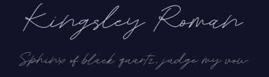 Kingsley Roman by Sancrea Studio — Script Handwritten Font — thumbnail 2
