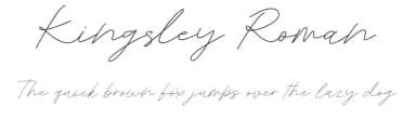 Kingsley Roman by Sancrea Studio — Script Handwritten Font — thumbnail 1