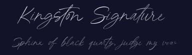 Kingston Signature by Alpaprana Studio — Script Handwritten Font — thumbnail 2