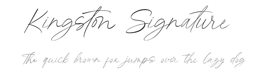 Kingston Signature by Alpaprana Studio — Script Handwritten Font