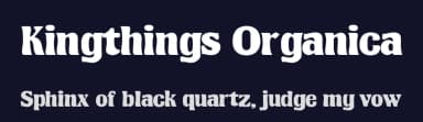 Kingthings Organica by Kingthings — Sans Serif Font — thumbnail 2