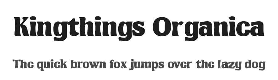 Kingthings Organica by Kingthings — Sans Serif Font