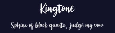 Kingtone by vilogsign — Script Handwritten Font — thumbnail 2