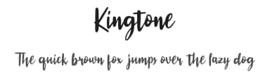 Kingtone by vilogsign — Script Handwritten Font — thumbnail 1