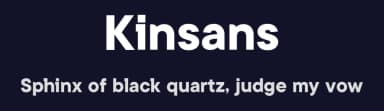Kinsans by Ryan Rivaldo Vierra — Sans Serif Font — thumbnail 2