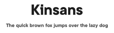 Kinsans by Ryan Rivaldo Vierra — Sans Serif Font — thumbnail 1