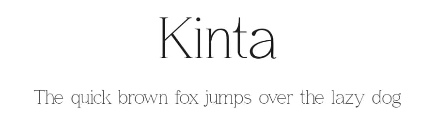 Kinta by Gholib Tammami — Serif Font — preview 1