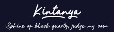 Kintanya by GFR Creative — Script Handwritten Font — thumbnail 2