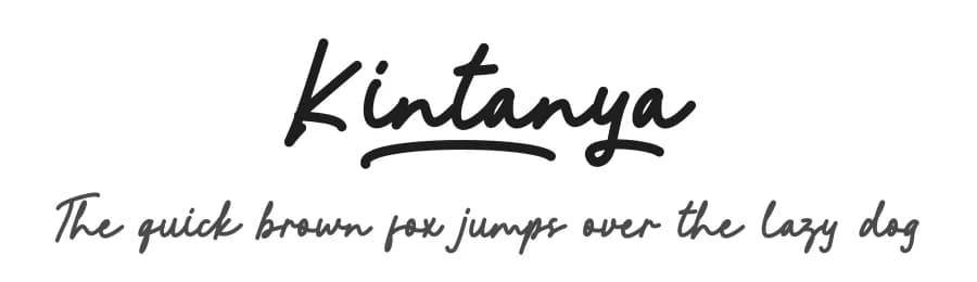 Kintanya by GFR Creative — Script Handwritten Font