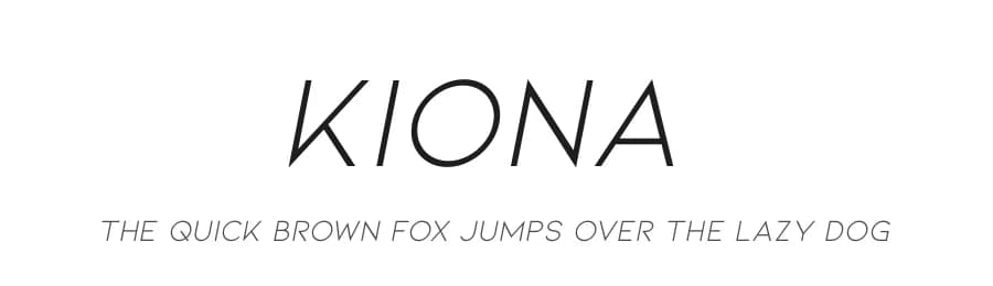 Kiona by Ellen Luff — Sans Serif Font