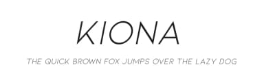 Kiona by Ellen Luff — Sans Serif Font — thumbnail 1