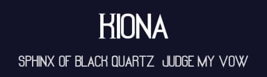 Kiona by Michael Muranaka — Sans Serif Font — thumbnail 2