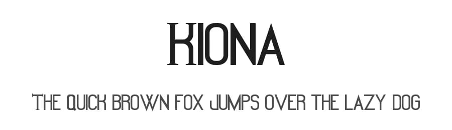 Kiona by Michael Muranaka — Sans Serif Font