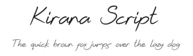 Kirana Script by Thomas Joko Purba — Script Handwritten Font — thumbnail 1