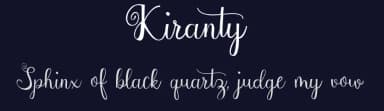 Kiranty by Utopia 19 — Script Handwritten Font — thumbnail 2