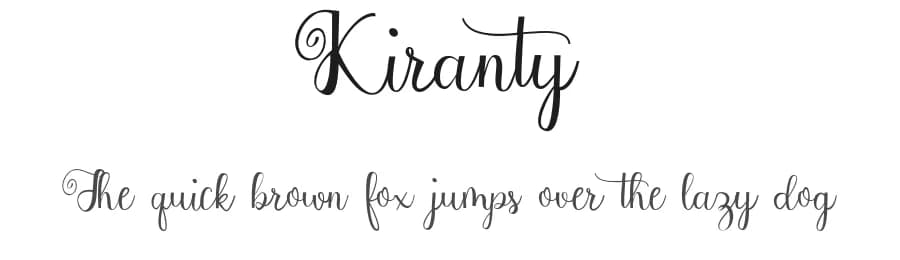 Kiranty by Utopia 19 — Script Handwritten Font