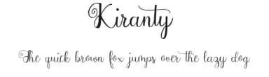 Kiranty by Utopia 19 — Script Handwritten Font — thumbnail 1