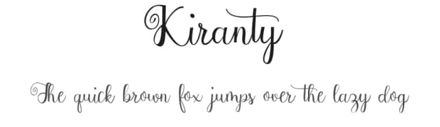 Kiranty by Utopia 19 — Script Handwritten Font