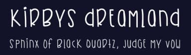 Kirbys Dreamland by Des Gomez — Script Handwritten Font — thumbnail 2