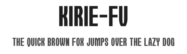 Kirie-Fu by Goma Shin — Sans Serif Font