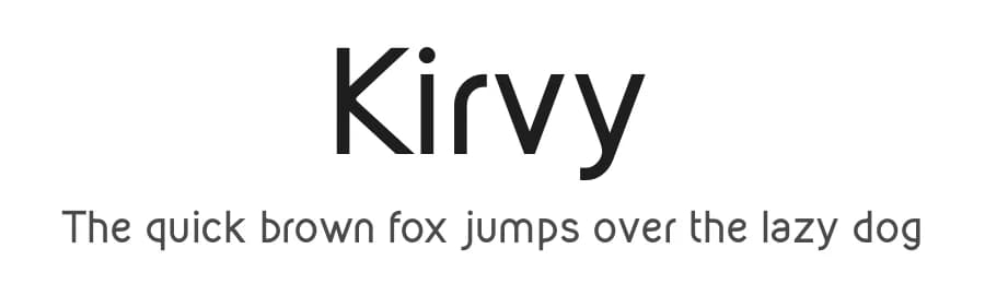 Kirvy by Youssef Habchi — Sans Serif Font