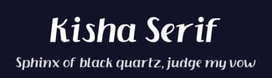 Kisha Serif by Trim Studio — Sans Serif Font — thumbnail 2