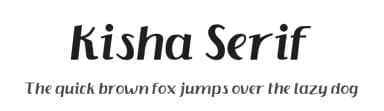 Kisha Serif by Trim Studio — Sans Serif Font — thumbnail 1