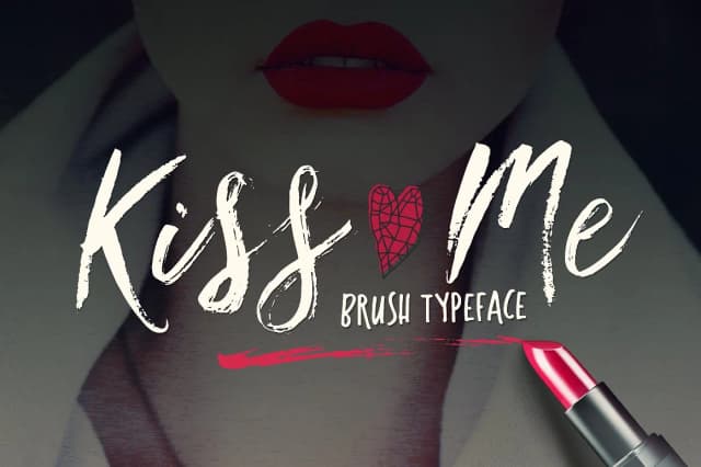 Kiss Me Font by Blessed Print — Script Handwritten Font