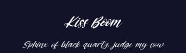 Kiss Boom by Kong Font — Script Handwritten Font — thumbnail 2