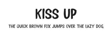Kiss Up by Hanoded — Script Handwritten Font — thumbnail 1