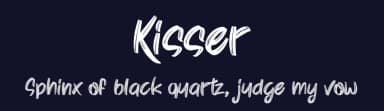 Kisser by Tigadestd — Script Handwritten Font — thumbnail 2