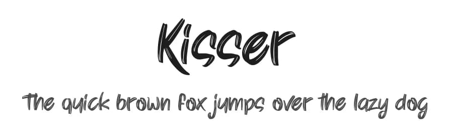 Kisser by Tigadestd — Script Handwritten Font
