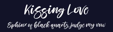 Kissing Love by Perspectype Studio - Letterena.com — Script Handwritten Font — thumbnail 2