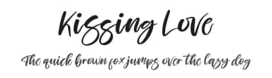 Kissing Love by Perspectype Studio - Letterena.com — Script Handwritten Font — thumbnail 1