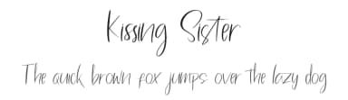 Kissing Sister by nomlimofont — Script Handwritten Font — thumbnail 1