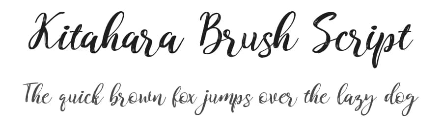 Kitahara Brush Script by Balibilly Design — Script Handwritten Font