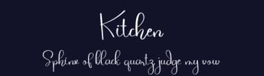 Kitchen by Erik Studio — Script Handwritten Font — thumbnail 2