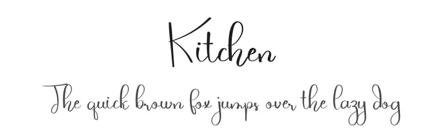 Kitchen by Erik Studio — Script Handwritten Font