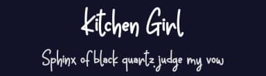 Kitchen Girl by Nirmala Creative — Script Handwritten Font — thumbnail 2