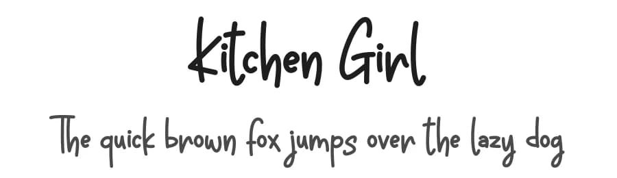 Kitchen Girl by Nirmala Creative — Script Handwritten Font