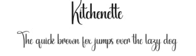 Kitchenette by Scratchones — Script Handwritten Font — thumbnail 1