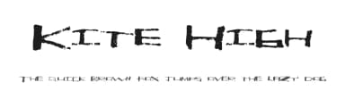 Kite High by Xerographer Fonts — Script Handwritten Font — thumbnail 1