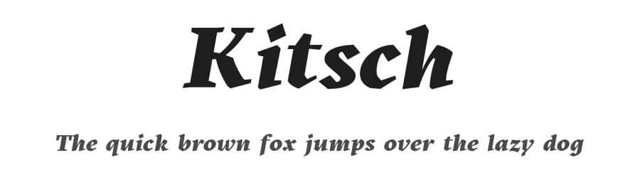 Kitsch by Zetafonts — Serif Font