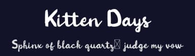 Kitten Days by Craft Supply Co. — Script Handwritten Font — thumbnail 2