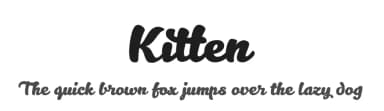 Kitten by Zetafonts — Script Handwritten Font — thumbnail 1