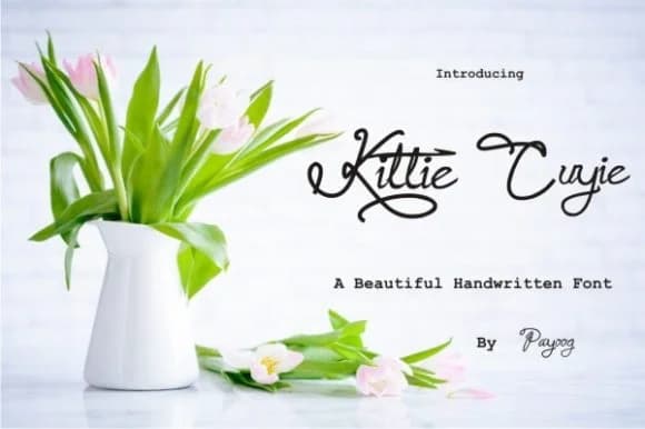 Kittie Cuyie Font by Payoog — Script Handwritten Font