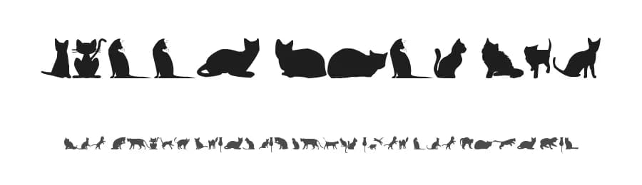 Kitty Cats TFB by zanatlija — Dingbats Font