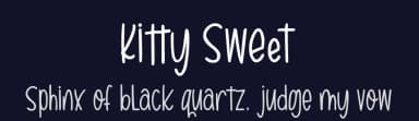 Kitty Sweet by zamjump — Script Handwritten Font — thumbnail 2